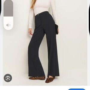 Reformation Black teddy pants